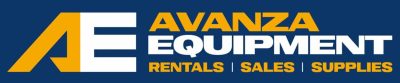 Avanza equipment logo, with blue background